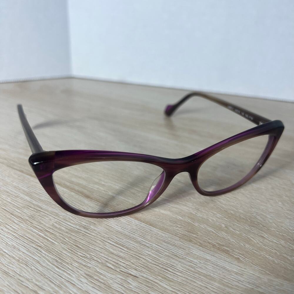 Face A Face Carey 2 Col.1710 Eyeglasses Purple Brown Frame Italy 54-16-135